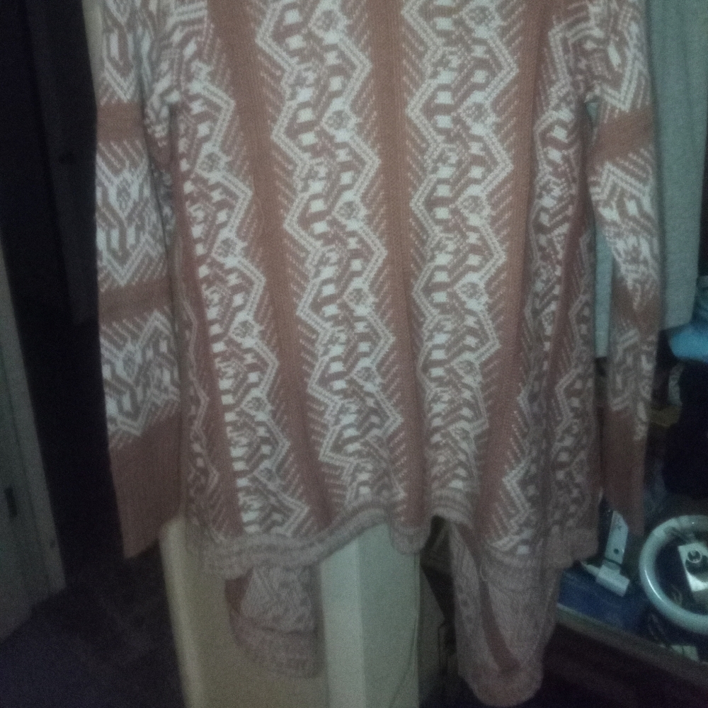 Hippie Rose Brown and Cream Patterned Blazer